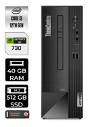 Lenovo NEO 50S 11SX002VTX Harici GeForce GT 730 2 GB Intel Core i3 12100 40 GB Ram 512 GB SSD Tower FreeDos Masaüstü Bilgisayar + PER4 BELLEK