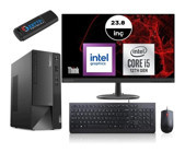 Lenovo Thinkcentre Neo 50T GEN4 12JB005DTRM28 Harici GeForce RTX 3060 Ti Intel Core i5 12400 16 GB Ram 1 TB SSD Tower Windows 11 Home 23.8 inç Monitörlü Masaüstü Bilgisayar + Zetta Flash Bellek