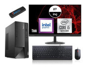 Lenovo Thinkcentre Neo 50T GEN4 12JB005DTRMM15 Harici GeForce RTX 3060 Ti Intel Core i5 12400 32 GB Ram 4 TB SSD Tower FreeDos 27 inç Monitörlü Masaüstü Bilgisayar + Zetta Flash Bellek