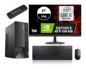 Lenovo Thinkcentre Neo 50T GEN4 12JB005DTRMMG111 Harici GeForce RTX 3060 Ti Intel Core i5 12400 32 GB Ram 256 GB SSD Tower FreeDos 27 inç Monitörlü Masaüstü Bilgisayar + Zetta Flash Bellek