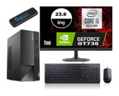 Lenovo Thinkcentre Neo 50T GEN4 12JB005DTRMG757 Harici GeForce GT 730 Intel Core i5 12400 64 GB Ram 512 GB SSD Tower Windows 11 Pro 23.8 inç Monitörlü Masaüstü Bilgisayar + Zetta Flash Bellek