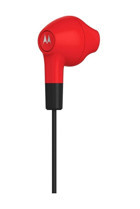 Motorola Earbuds Silikonlu Mikrofonlu 3.5 Mm Jak Kablolu Kulaklık Kırmızı