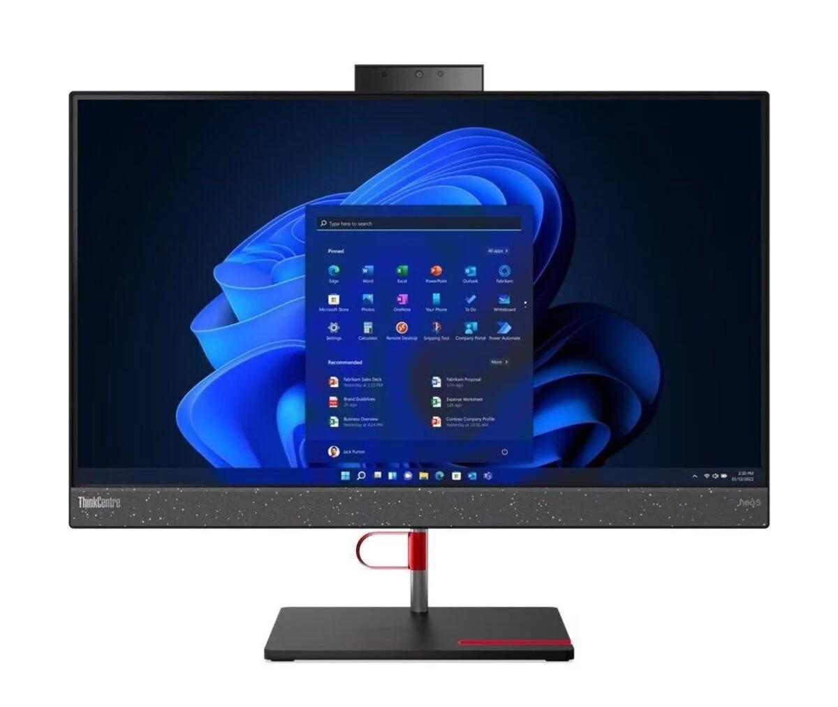 Lenovo ThinkCentre Neo 50A 12B800DYTR Dahili UHD Graphics Intel Core i5 12450H 16 GB Ram 512 GB SSD 23.8 inç Full HD Freedos Dokunmatik All In One Bilgisayar