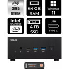 Asus ExpertCenter PN64-P450 Dahili Intel Iris Xe Graphics Intel Core i5 12500H 64 GB 4 TB Windows 11 Pro Mini Pc + Per4 USB Flash Bellek