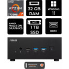 Asus ExpertCenter PN53-P378 Dahili Radeon 680M AMD Ryzen 7 7735HS 32 GB 1 TB Windows 11 Home Mini Pc + Per4 USB Flash Bellek