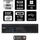 Asus PB63 PB63P1305 Dahili Intel UHD Graphics 730 Intel Core i3 13100 8 GB 4 TB Windows 11 Home Mini Pc + Per4 USB Flash Bellek