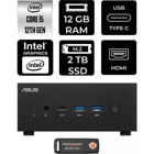 Asus ExpertCenter PN64-P309 Dahili Intel Iris Xe Graphics Intel Core i5 12500H 12 GB 2 TB FreeDos Mini Pc + Per4 USB Flash Bellek