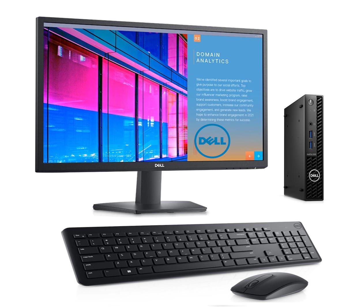 Dell Optiplex 3000MFF N006O3000MFF21M Dahili Intel UHD Graphics 730 Intel Core i3 12100T 16 GB 1 TB Windows 11 Pro Mini Pc + Zetta Çanta