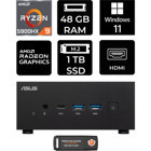 Asus ExpertCenter PN52-P393 Dahili Radeon RX Vega 8 AMD Ryzen 9 5900HX 48 GB 1 TB Windows 11 Home Mini Pc + Per4 USB Flash Bellek