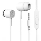 Fertiong Silikonlu Mikrofonlu Örgülü 3.5 Mm Jak Kablolu Kulaklık Beyaz