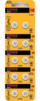 Kodak AG10 LR1130 1.5 V Alkalin Düğme Pil 10'lu