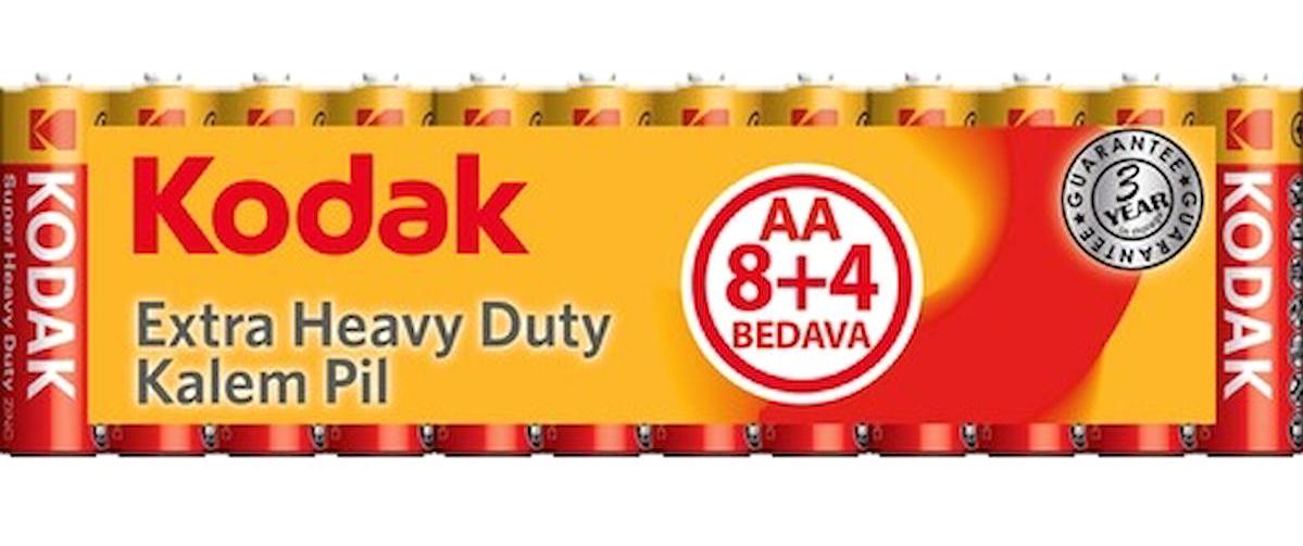 Kodak Extra Heavy Duty 1.5 V Çinko AA / Kalem Pil 12'li