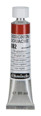 Schmincke HKS Designers Gouache Tüp English Red 20 ml Guaj Boya