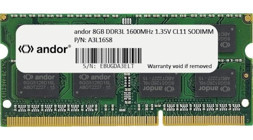 Andor A3L16S8 8 GB DDR3 1x8 1600 MHz Ram