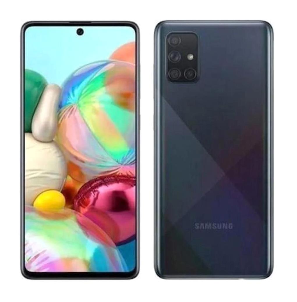 Samsung Galaxy A71 128 Gb Hafıza 8 Gb Ram 6.7 İnç 64 MP Çift Hatlı Super Amoled Ekran Android Akıllı Cep Telefonu Siyah