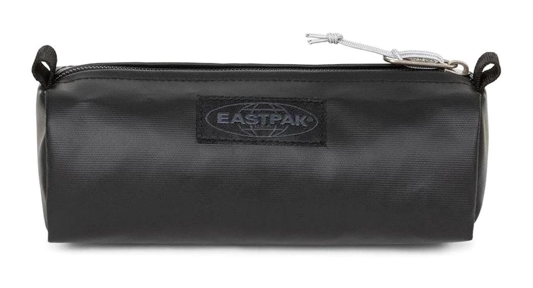 Eastpak Benchmark Single Tarp Siyah Düz Deri Tek Gözlü Yuvarlak Cüzdan Kalemlik