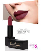 Pierre Cardin Retro 154 Ruby Red Mat Krem Lipstick Ruj