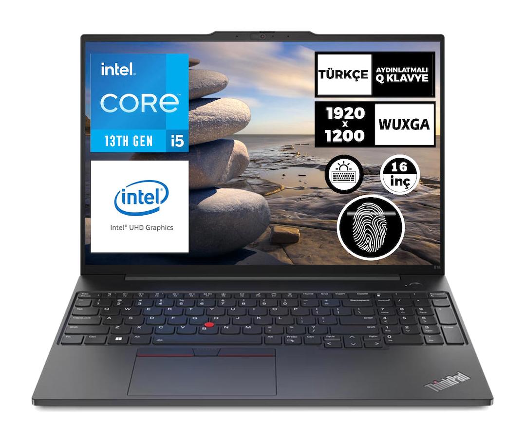 Lenovo Thinkpad E16 Gen 1 21JN0008TX 018 Harici Intel Iris Xe Graphics Eligible Intel Core i5 1335U 24 GB Ram 1 TB SSD 16 inç WUXGA Windows 11 Pro Laptop