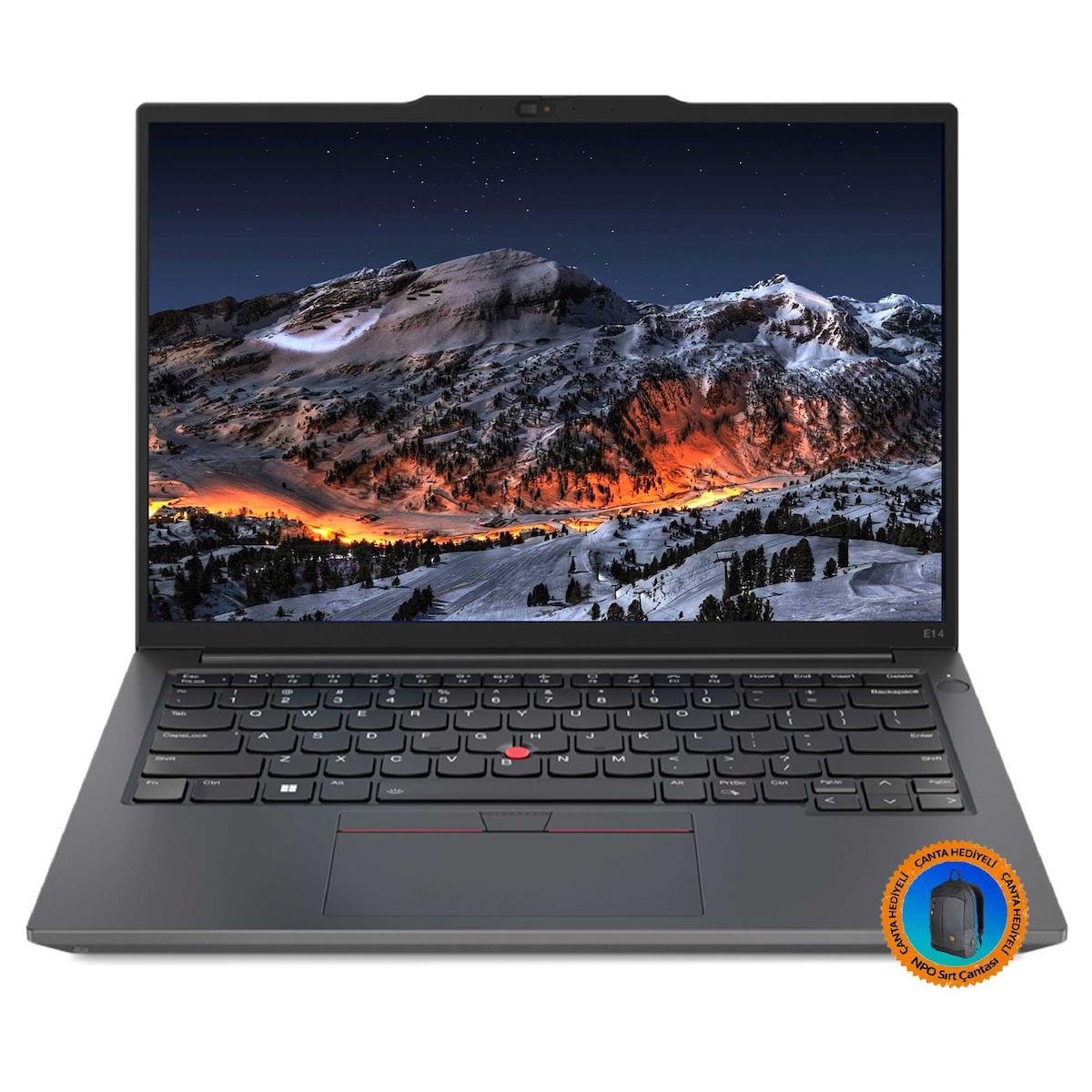 Lenovo E14 21JR0009TX02 CNT003 Harici AMD Radeon RX Vega 7 AMD Ryzen 5 7530U 16 GB Ram 512 GB + 1 TB SSD 14 inç Full HD FreeDos Laptop