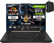 Asus Tuf Gaming A15 7435HS FA507NVR-LP005034 Harici GeForce RTX 4060 AMD Ryzen 7 7435HS 16 GB Ram 1 TB SSD 15.6 inç Full HD Windows 11 Pro Oyuncu Laptop + Zetta Çanta