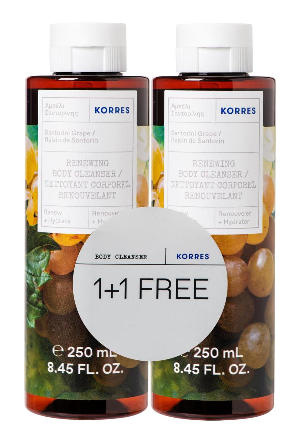 Korres Üzüm Nemlendirici Vegan Duş Jeli 2x250 ml