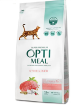 Optimeal Super Premium Somonlu Kısırlaştırılmış Yetişkin Kuru Kedi Maması 10 kg