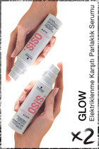 Schwarzkopf Osis Glow&Shine Elektriklenme Karşıtı Saç Serumu 2x50 ml