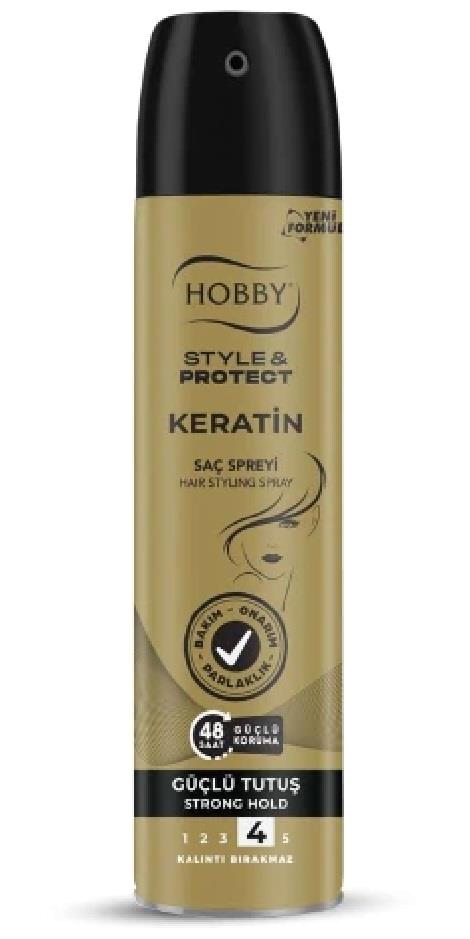 Hobby Style&Protect 4 Onarıcı Keratinli Güçlü Saç Spreyi 250 ml