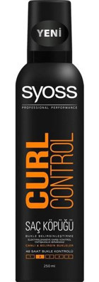 Syoss Curl Control- Bukle Belirginleştirici Kıvırcık Saçlar İçin Şekillendirici Hacim Veren Saç Köpüğü 250 ml