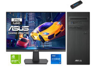 Asus S500TE-I7161TBB0D E1S500TE-I7161TBB0D24 Harici GeForce GT 1030 Intel Core i7 13700 8 GB Ram 2 TB SSD Tower Windows 11 Home 23.8 inç Monitörlü Masaüstü Oyuncu Bilgisayarı + Zetta Flash Bellek