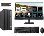 Hp Pro 400 G9 6U3M8EAMNT3398 Harici GeForce GT 1030 Intel Core i5 12400 64 GB Ram 1 TB SSD Tower Windows 11 Home 21.5 inç Monitörlü Masaüstü Oyuncu Bilgisayarı + PER4 BELLEK