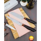 Castle Kitchen Black Copper Serisi 3 Lü Mutfak Bıçak Seti ( Santaku - Ekmek - Sebze )