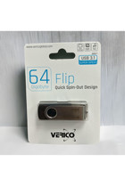 Verico Flip USB 3.1 Usb Type-A 64 GB Flash Bellek Gümüş Siyah