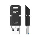 Silicon Power C50 Sp032Gbuc3C50V1K USB 2.0 Usb Type-C 32 GB Flash Bellek Siyah