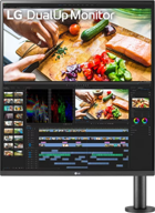 LG Dualup 28MQ780-B 60 Hz 5 ms 27.6 inç WQHD Flat IPS Hoparlörlü HDMI 2560x1440 px LED Monitör