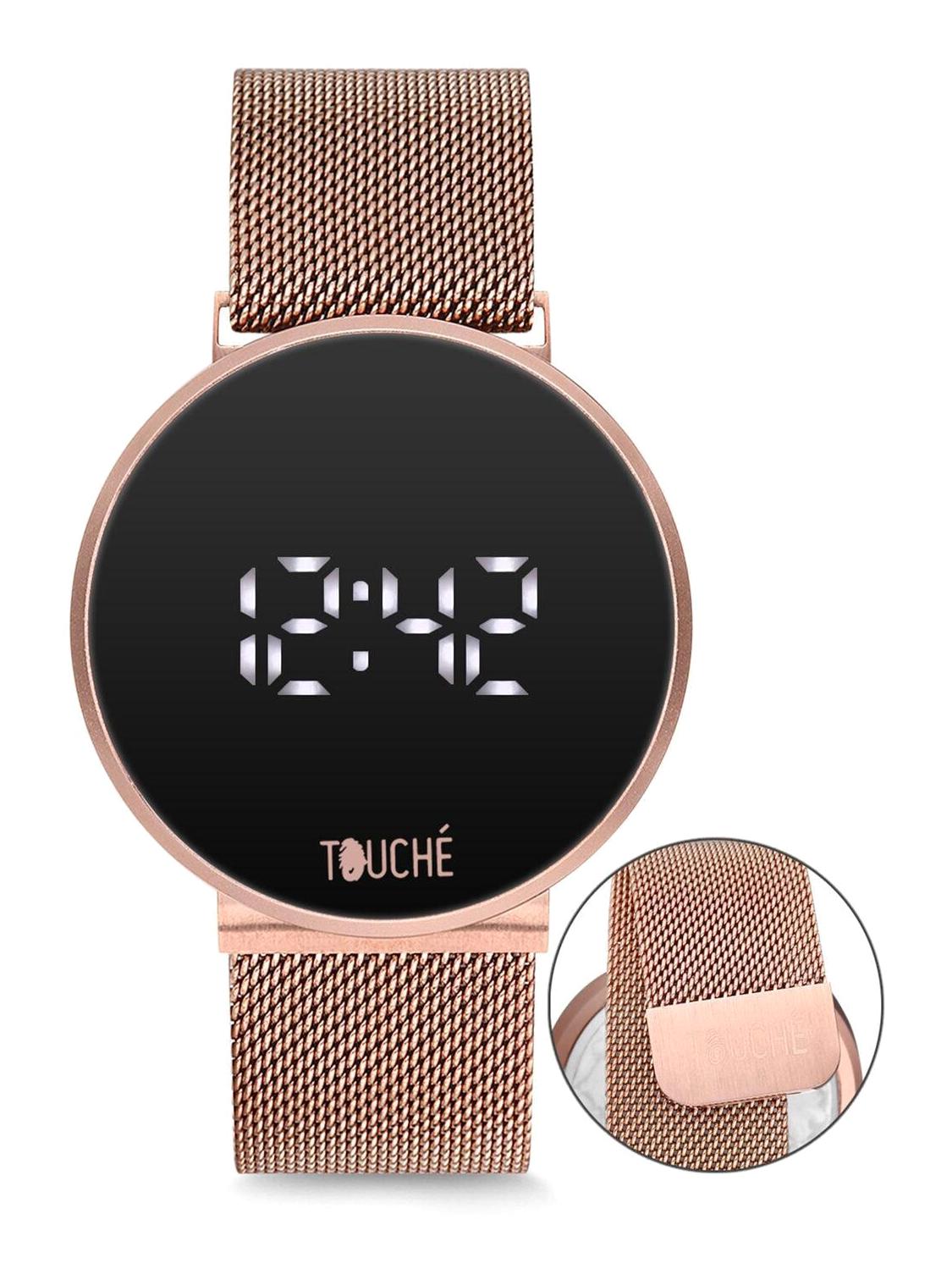 Touche T1907 Takvimli 38 mm Rose Gold Metal Kordon Analog Kol Saati