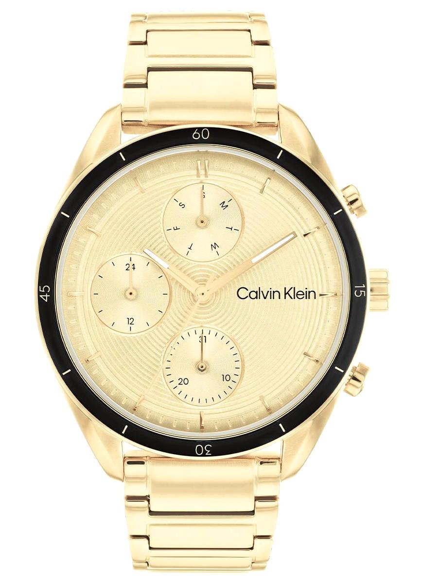 Calvin Klein CK25200173 Takvimli 38 mm Altın Çelik Kordon Analog Erkek Kol Saati