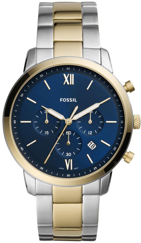 Fossil FS5706 Takvimli 44 mm Altın-Çelik Kordon Analog Erkek Kol Saati