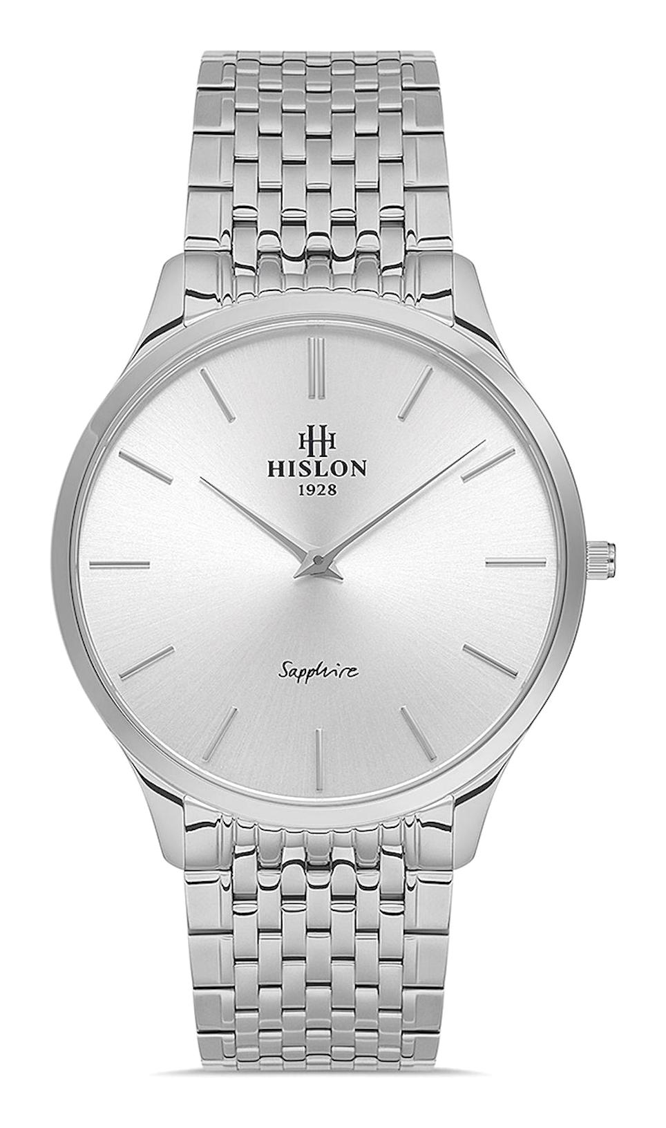 Hislon CL135S-02SS 40 mm Çelik Kordon Analog Erkek Kol Saati