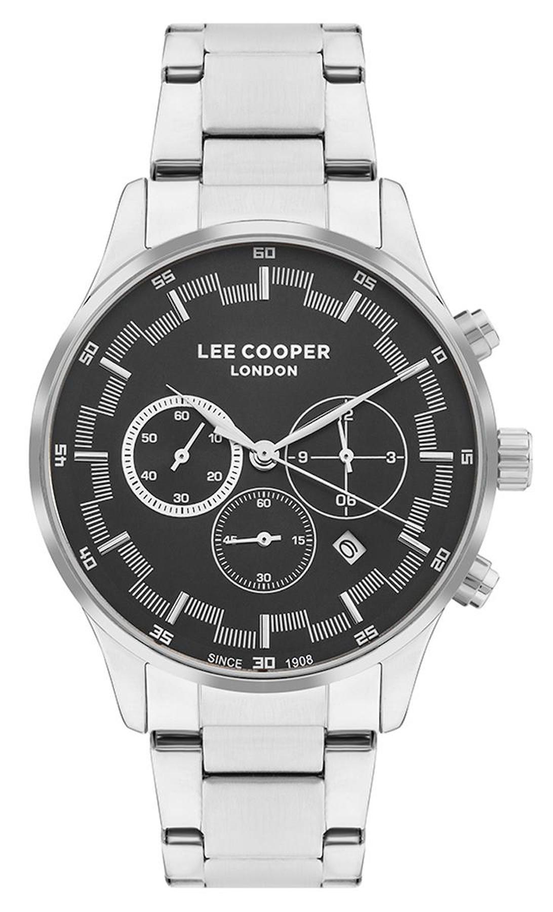 Lee Cooper LC07653.350 Takvimli Metal Kordon Analog Erkek Kol Saati