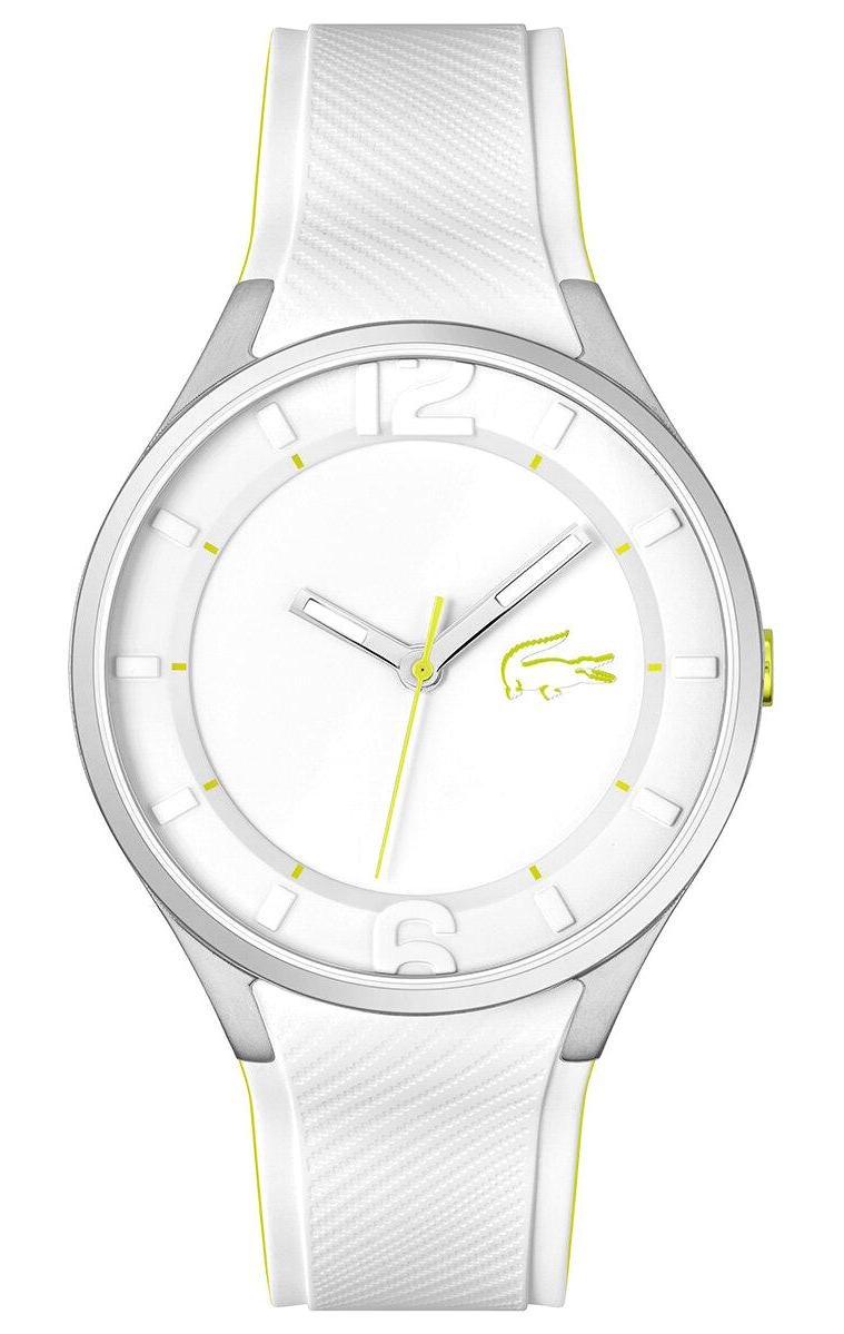 Lacoste LAC2011269 44 mm Beyaz Silikon Kordon Analog Erkek Kol Saati