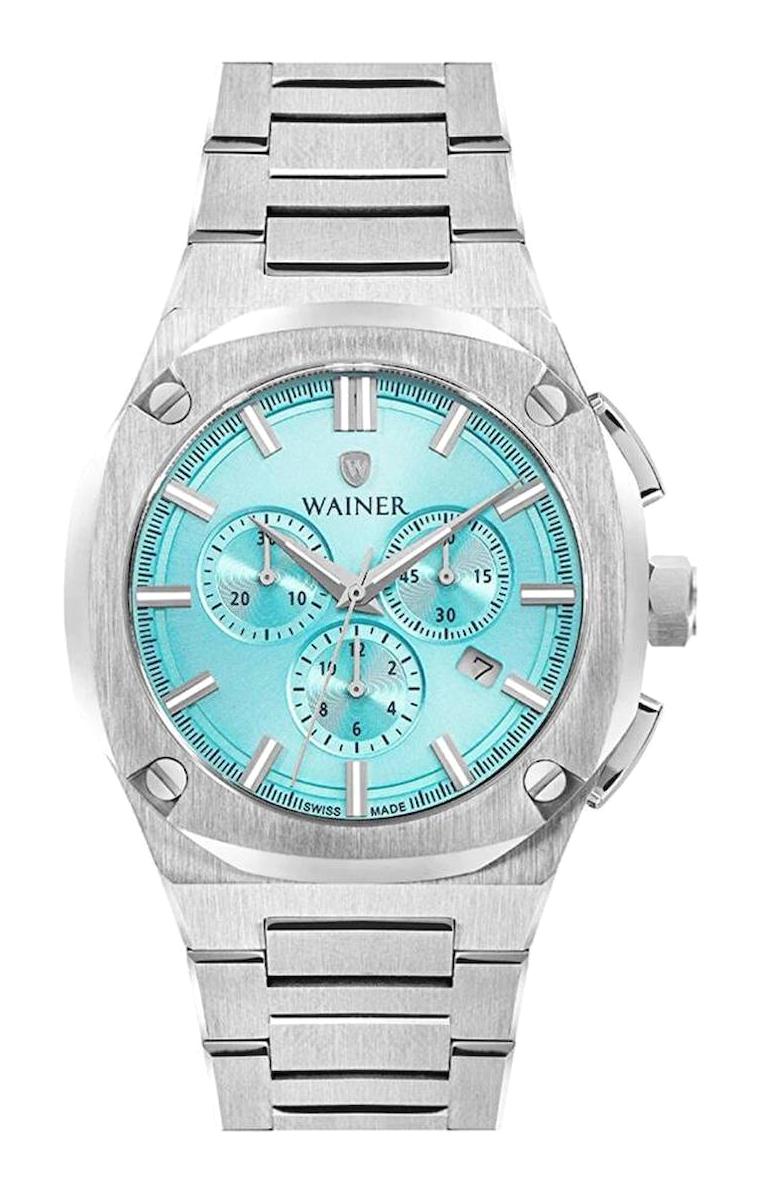 Wainer WA.10000-H Pusulalı Takvimli 44 mm Çelik Kordon Analog Erkek Kol Saati