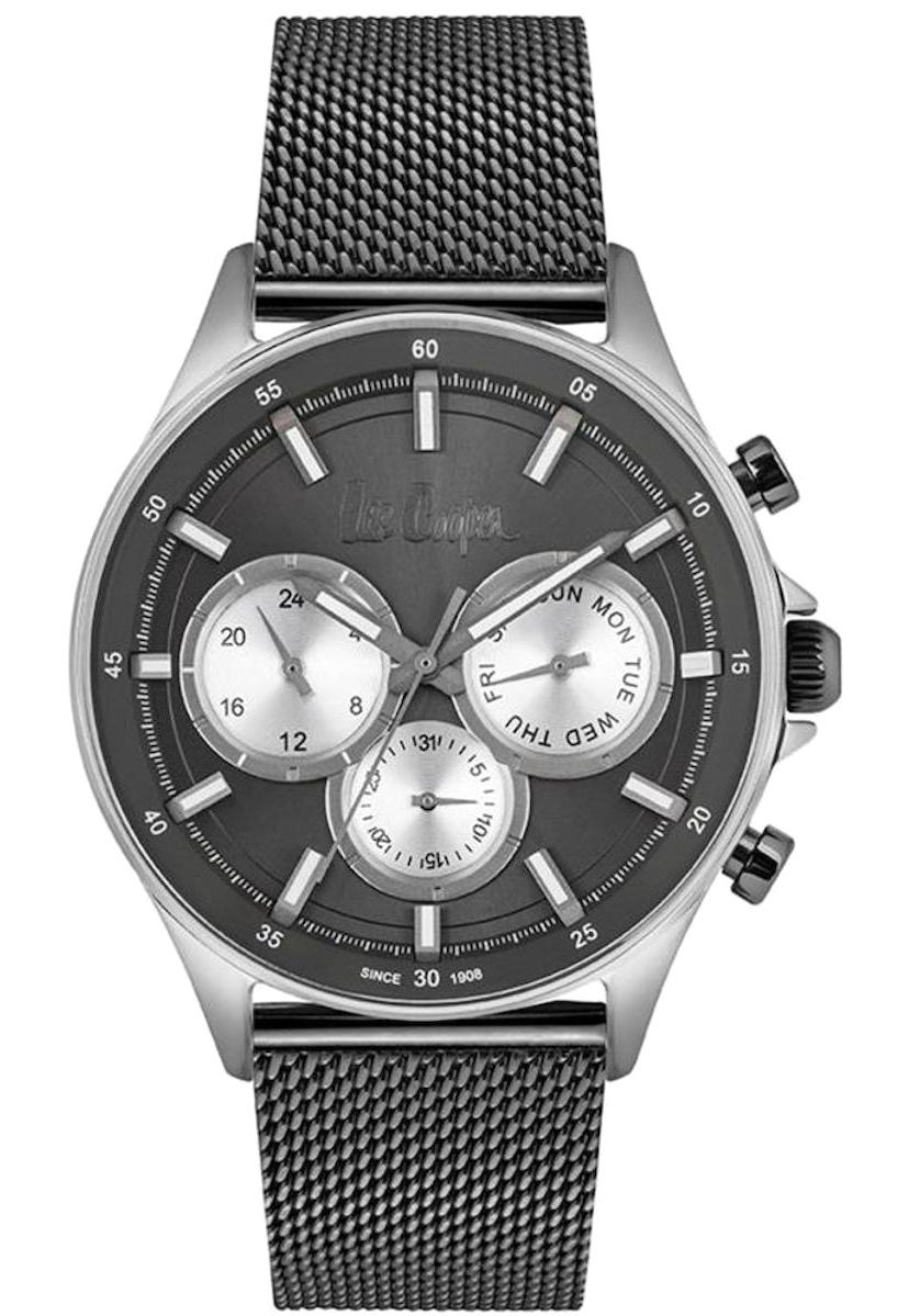 Lee Cooper LC06994.060 Takvimli 44 mm Çelik Kordon Analog Erkek Kol Saati