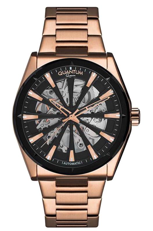 Quantum QMG895.450 44 mm Rose Gold Çelik Kordon Analog Erkek Kol Saati