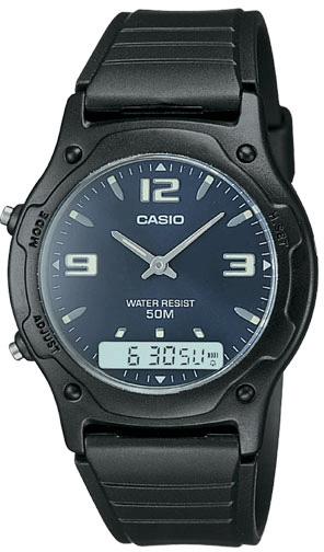 Casio AW-49HE-2AVDF Takvimli 39 mm Siyah Plastik Kordon Analog Erkek Kol Saati