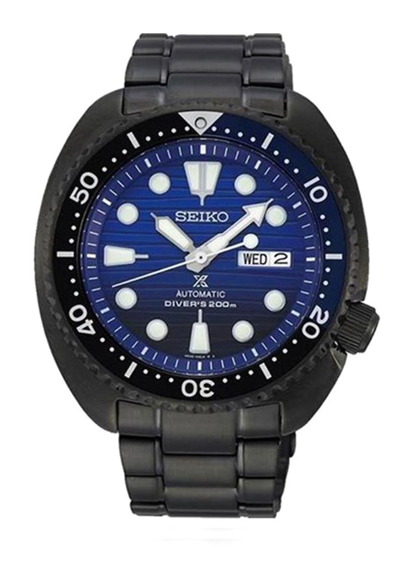 Seiko SRPD11K Takvimli 45.5 mm Siyah İyon Kaplama Kordon Analog Erkek Kol Saati