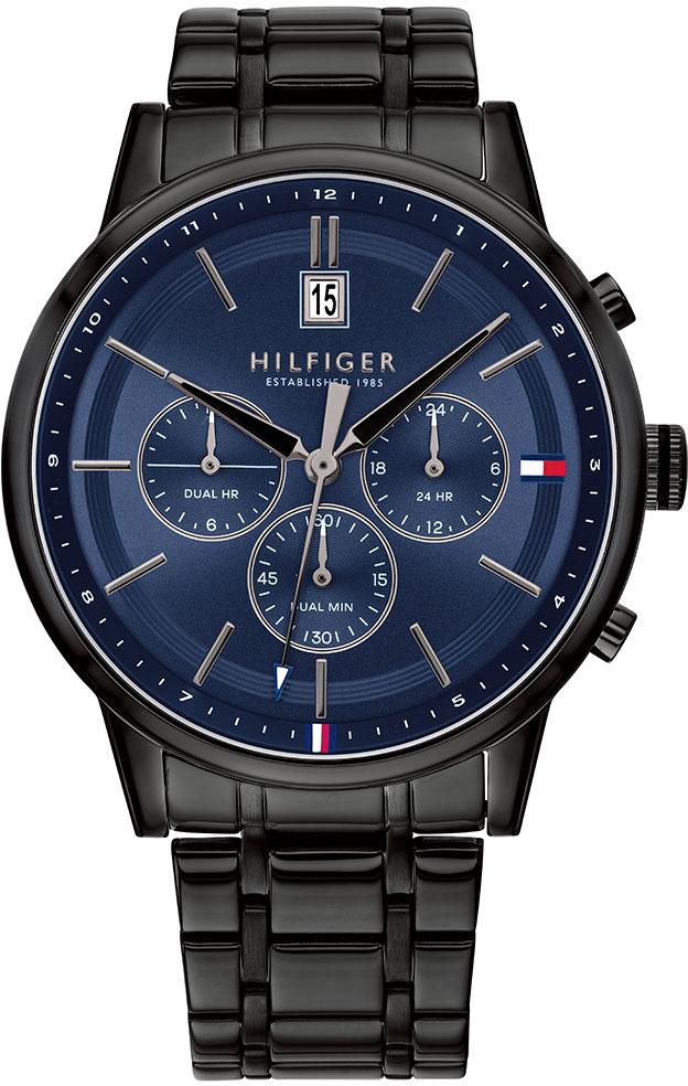 Tommy Hilfiger TH1791633 Takvimli 44 mm Siyah Çelik Kordon Analog Erkek Kol Saati