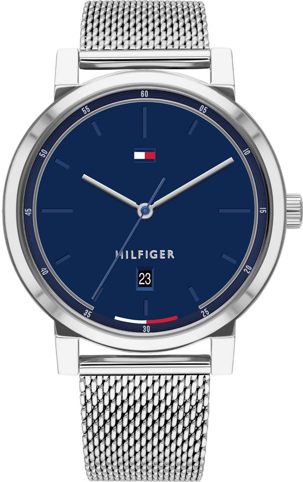 Tommy Hilfiger TH1791732 Takvimli 43 mm Gri Hasır Kordon Analog Erkek Kol Saati