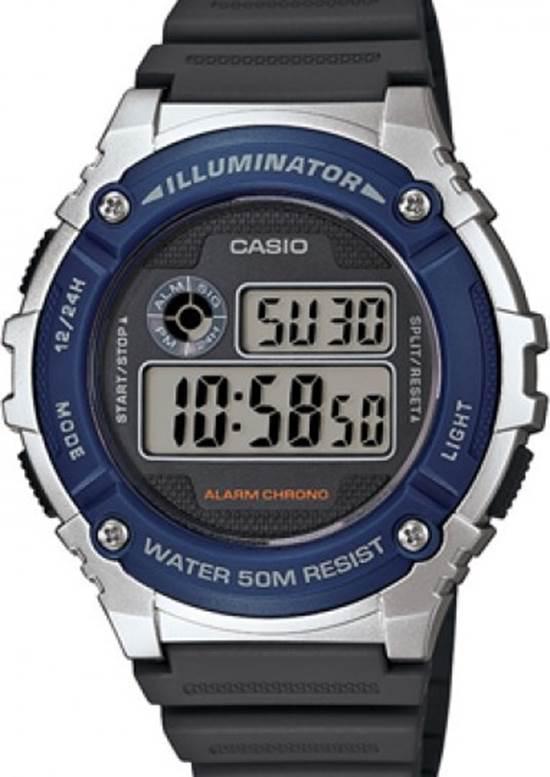 Casio W-216H-2AVDF Takvimli Çelik Kordon Dijital Kol Saati