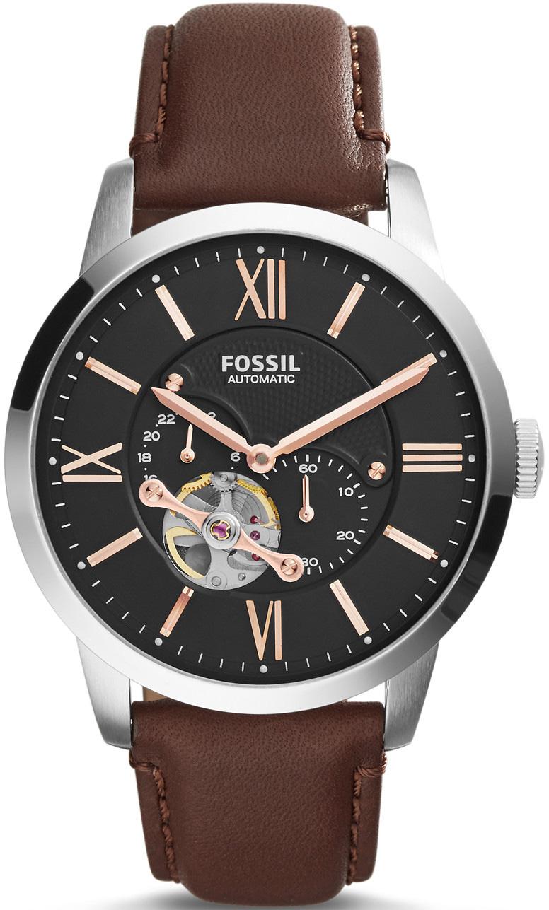 Fossil ME3061 44 mm Kahverengi Deri Kordon Analog Kol Saati